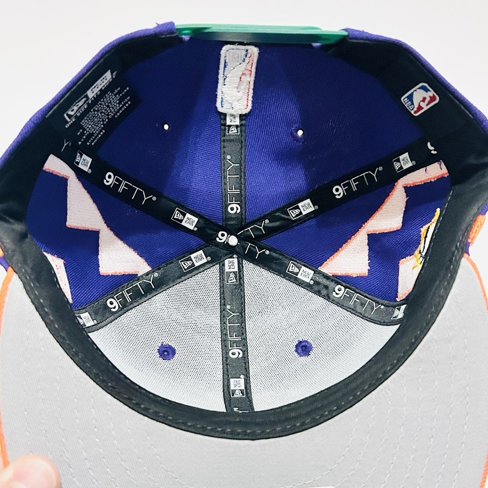 New Era Phoenix Suns City Edition 9FIFTY Snapback Hat Cap Adjustable Purple NBA - Picture 6 of 6